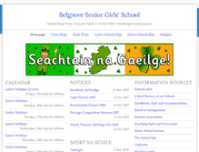 Tablet Screenshot of belgroveseniorgirls.ie